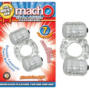 (WD) BEST OF MACHO CRYSTAL PAR PLEASURE RING CLEAR