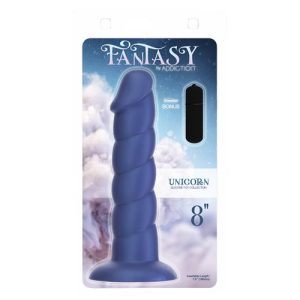 FANTASY ADDICTION 8IN UNICORN BLUE W/ BULLET