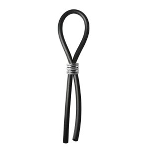 C-RING LASSO CRISS CROSS CAP SILICONE BLACK