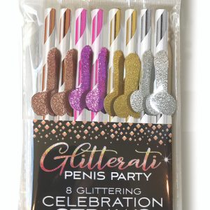 GLITTERATI PENIS COCKTAIL STRAWS