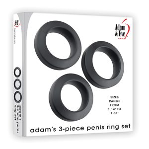 ADAM & EVE ADAMS 3 PC PENIS RING SET