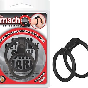 MACHO SILICONE DUO COCK & BALL RING