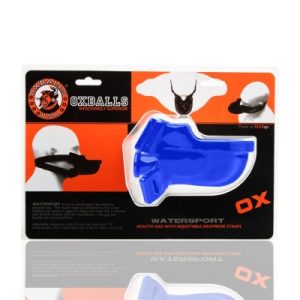 (WD) WATERSPORT STRAP-ON GAG POLICE BLUE (NET)