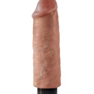 KING COCK 6 IN VIBRATING TAN