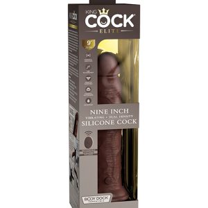 KING COCK ELITE 9 IN VIBRATING DUAL DENSITY BROWN
