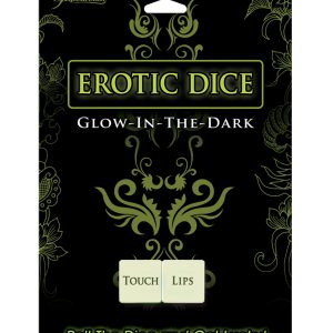 GLOW IN THE DARK EROTIC DICE