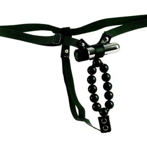 LOVERS THONG W/ STROKER BEADS VIBRATING