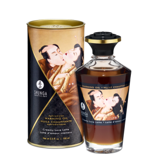WARMING MASSAGE OIL CREAMY LOVE LATTE 3.5 OZ