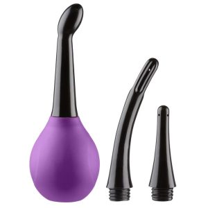 CLOUD 9 FRESH + DELUXE ANAL SOFT TIP ENEMA DOUCHE 11.8 OZ W/ 3 SOFT NOZZLE TIPS