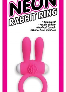 NEON RABBIT RING PINK