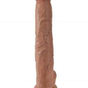 KING COCK 14 IN COCK W/BALLS TAN
