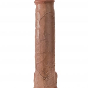 KING COCK 15 IN COCK W/BALLS TAN