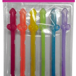 GLOW IN THE DARK RAINBOW STRAWS