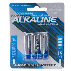 DOC JOHNSON AAA BATTERIES 4 PACK ALKALINE CD