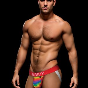 ENVY RAINBOW PRIDE JOCK RED L/XL