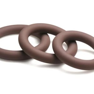 JOCK DISCREET SILICONE COCK RING SET DARK