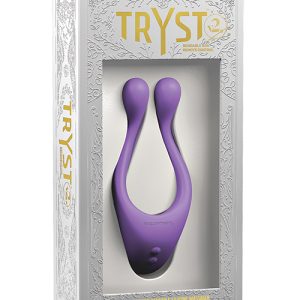 TRYST V2 BENDABLE MULTI EROGENOUS ZONE MASSAGER W/ REMOTE PURPLE