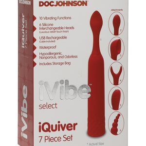 IVIBE SELECT IQUIVER 7 PC SET RED VELVET