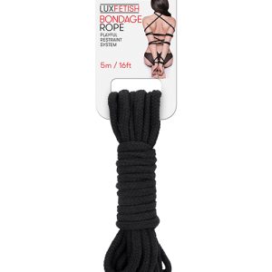 LUX FETISH BONDAGE ROPE 5M BLACK