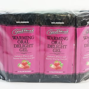 GOODHEAD WARMING ORAL DELIGHT GEL STRAWBERRY 48 PCS 0.24 OZ