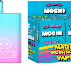 MOCHI MAGIC MUSHROOM VAPE ICE MINT 6PACK DISPLAY (NET)