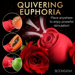 (D)BLOOMGASM THE PERFECT ROSE CLIT STIMULATOR RED