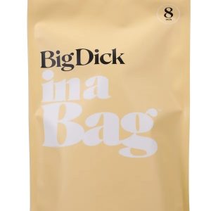 IN A BAG BIG DICK 8 INCH CLEAR