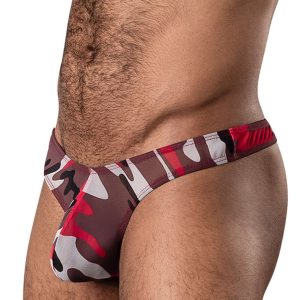 CUMOUFLAGE BONG THONG RED L/XL