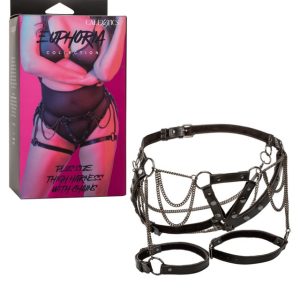 EUPHORIA THIGH HARNESS W/ CHAINS PLUS SIZE