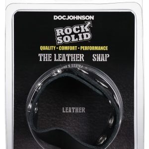 ROCK SOLID LEATHER 5 SNAP BLACK