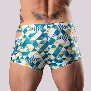 CUT IT OUT! CUTOUT SHORT BLUE XL