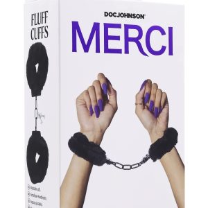 MERCI FLUFF CUFFS BLACK