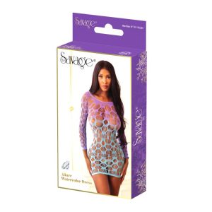ALLURE OMBRE DRESS PURPLE/TEAL