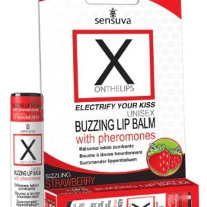 X ON THE LIPS BUZZING LIP BALM SIZZLING STRAWBERRY