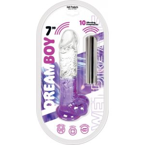 WET DREAMS-DREAM BOY JELLY LAV JELLY DILDO BULLET LAV/7