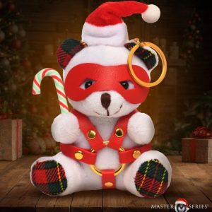 MS HOLIDAY BONDAGE BEAR KEYCHAIN WHITE