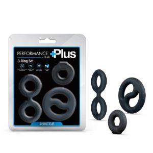 PERFORMANCE PLUS THROTTLE 3 PIECES SET COCK RING&BALL