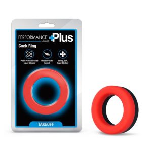 PERFORMANCE PLUS TAKEOFF COCK RING BLACK/RED
