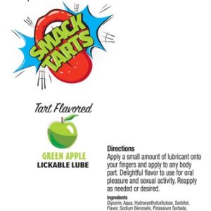 SMACK TARTS LICKABLE LUBE SOUR GREEN APPLE 2OZ