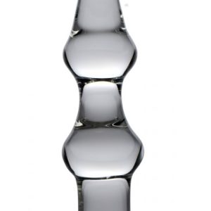 MASTER SERIES MAMMOTH 3 BUMPS GLASS DILDO