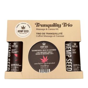HEMP SEED TRANQUILITY TRIO GIFT SET KASHMIR MUSK 2OZ