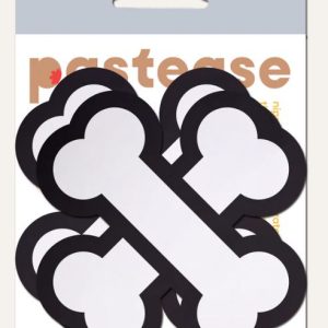 PASTEASE WHITE CROSSBONE BREAST PASTIES