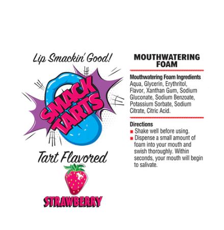 SMACK TARTS MOUTHWATERING FOAM SOUR STRAWBERRY 2.7oz