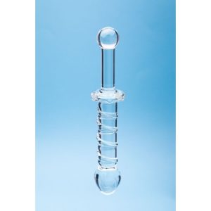 CLARITY GLASS DILDO ELYSIAN SWIRL