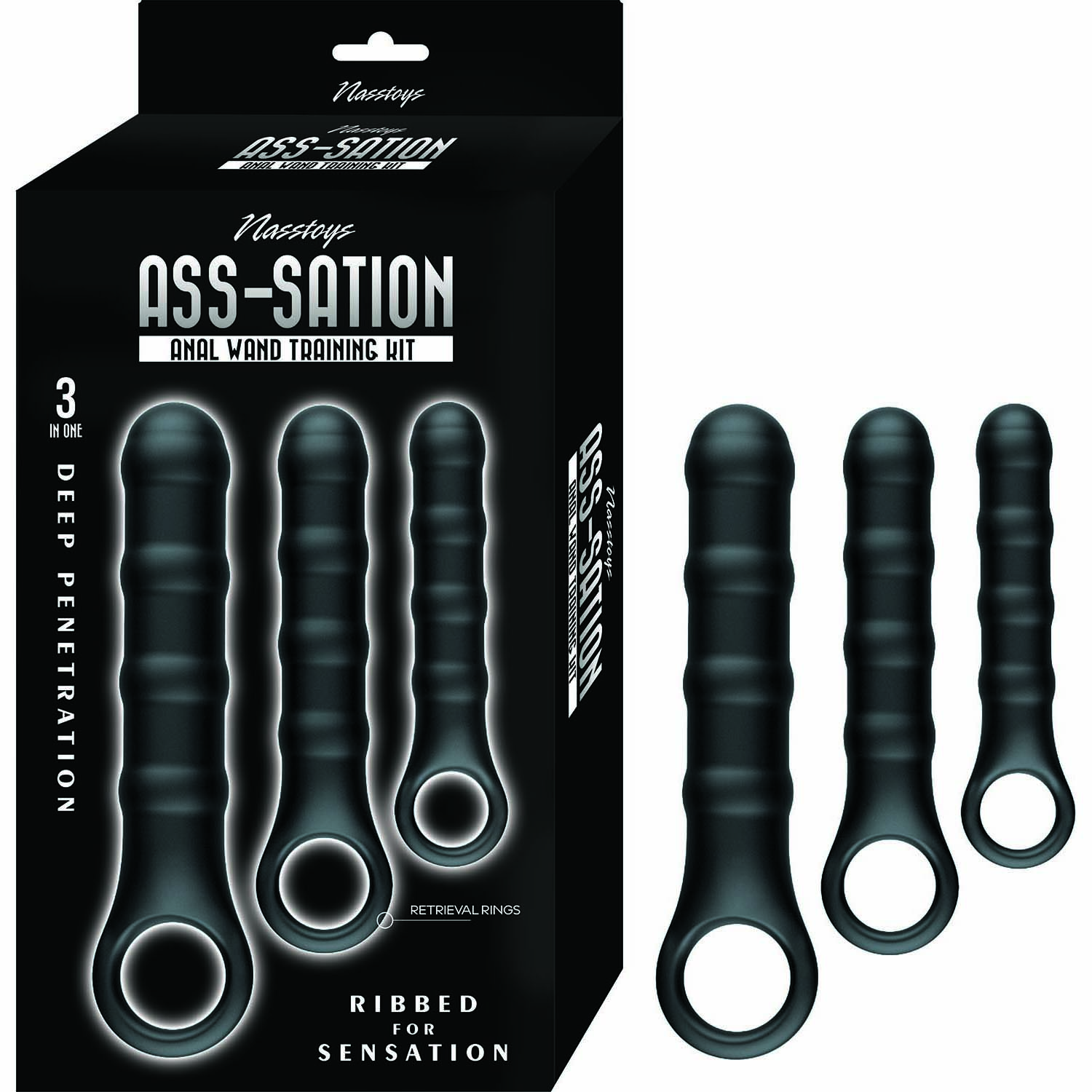 ASS-NATION ANAL WAND TRAINING KIT BLACK