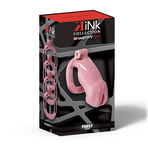 KINK CHASTITY PANSY COCK CAGE M PINK