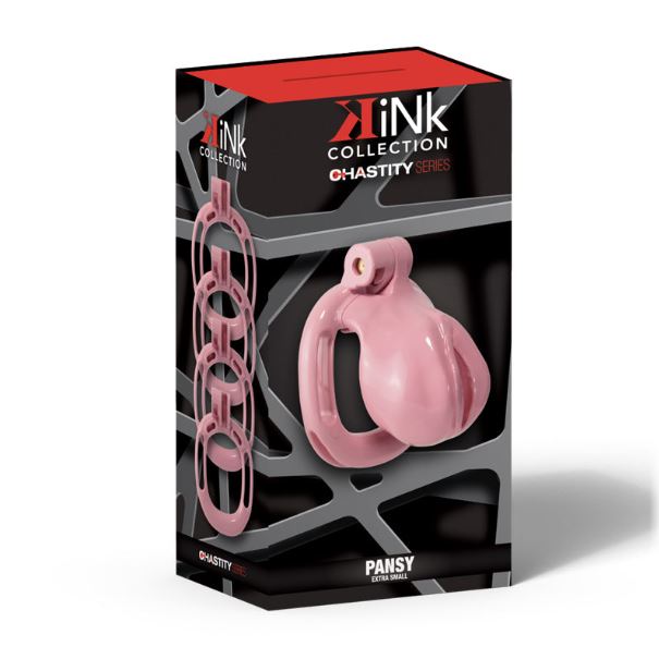 KINK CHASTITY PANSY COCK CAGE XS PINK