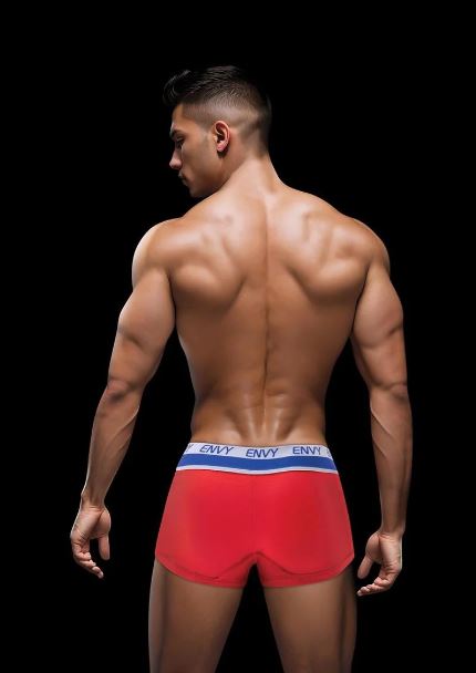 ENVY SPORTY LACE UP TRUNK RED S/M