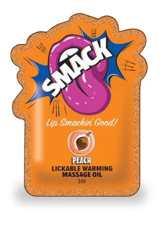 SMACK POUCH MASSAGE OIL PEACH FILLED POUCH