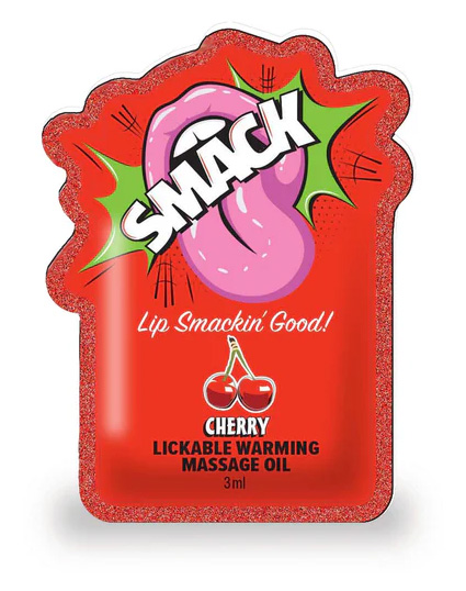 SMACK POUCH MASSAGE OIL CHERRY FILLED POUCH
